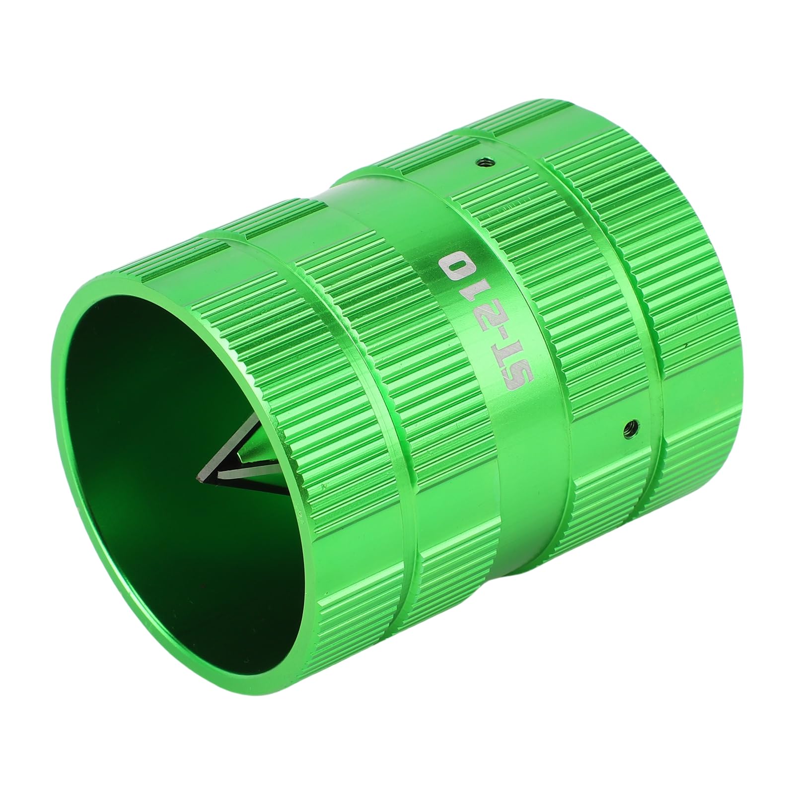 Outil d'ébavurage, Boîtier en Alliage d'aluminium à ébavurage Facile, Alésoir de Tuyau de Conception Compacte, Outil de Chanfreinage de Tuyau avec 4 Alésoirs en Carbure Solide pour Tubes