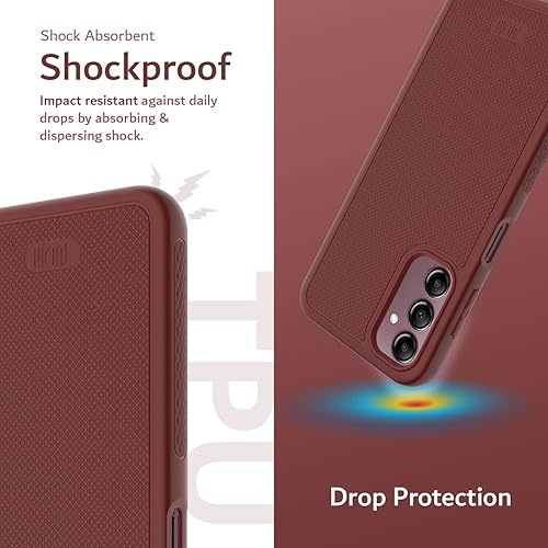 Vista 10 de TUDIA LINNGRIP - Funda protectora de TPU suave con agarre ultradelgado diseñada para Galaxy A14 5G (2023), a prueba de golpes, delgada y ligera