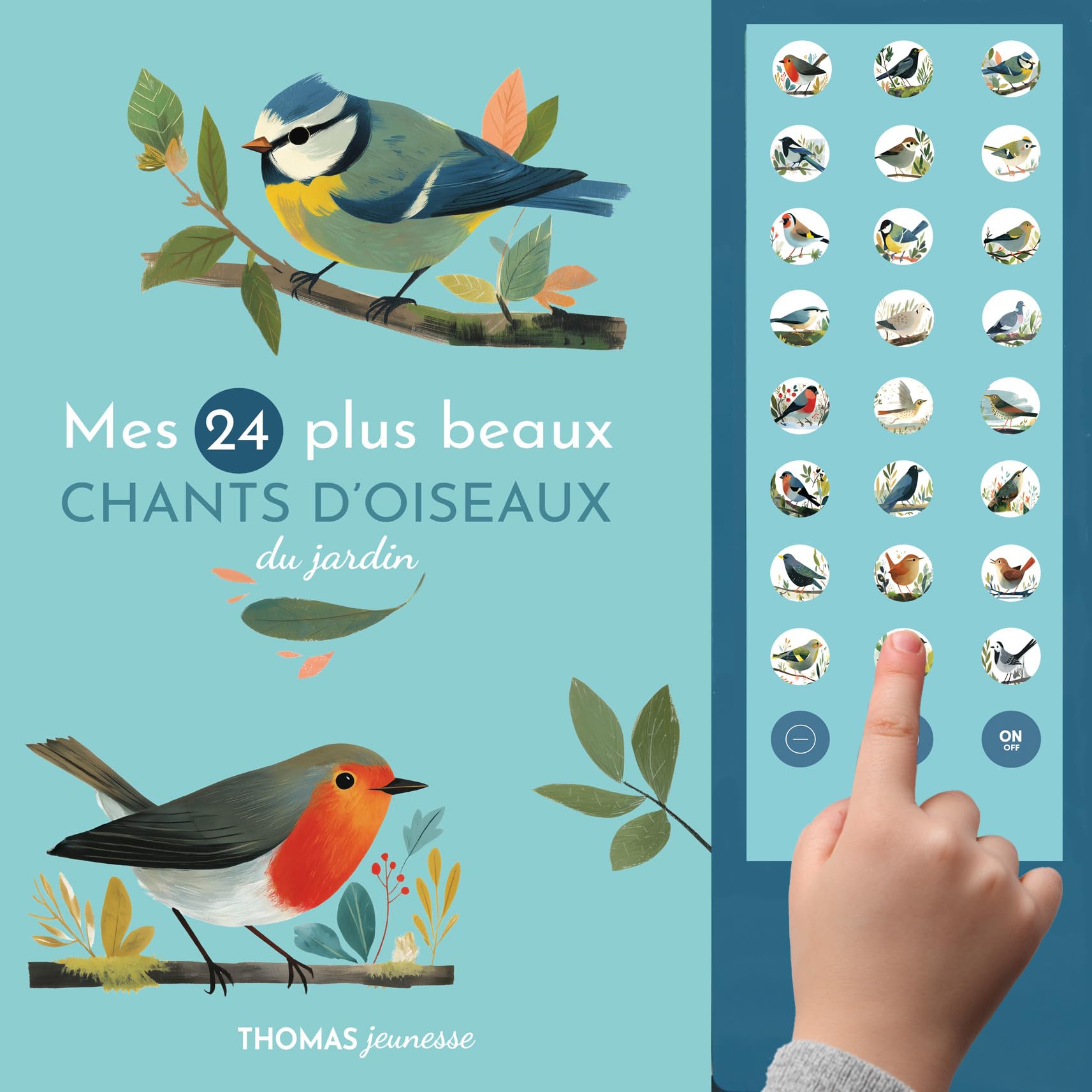 Mes 24 plus beaux chants d'oiseaux du jardin en livre sonore