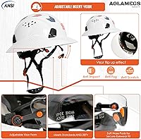 Vista 12 de Carbon Fiber Pattern Full Brim Hard Hat with Visor-OSHA Approved Construction Safety Helmet for Men Women,ANSI Z89.1 Vented Reflective Hardhat with