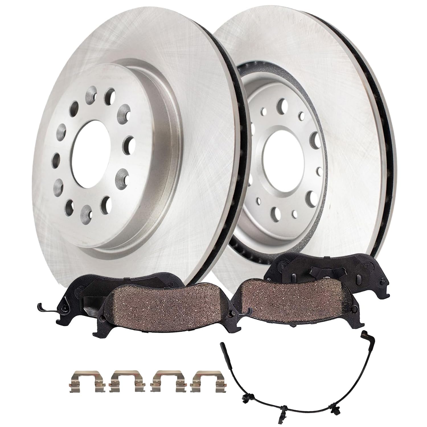 Detroit Axle - 4pc Rear Brake Kit for Chevrolet Traverse Limited Blazer