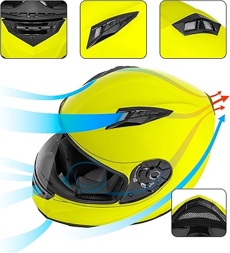 Miniatura 5 de VCAN VX Casco Ligero de Cara Completa para Motocicleta de Calle con Visera Extra Tintada, Tecnología Coolmax y Listo para OTG, Aprobado por DOT