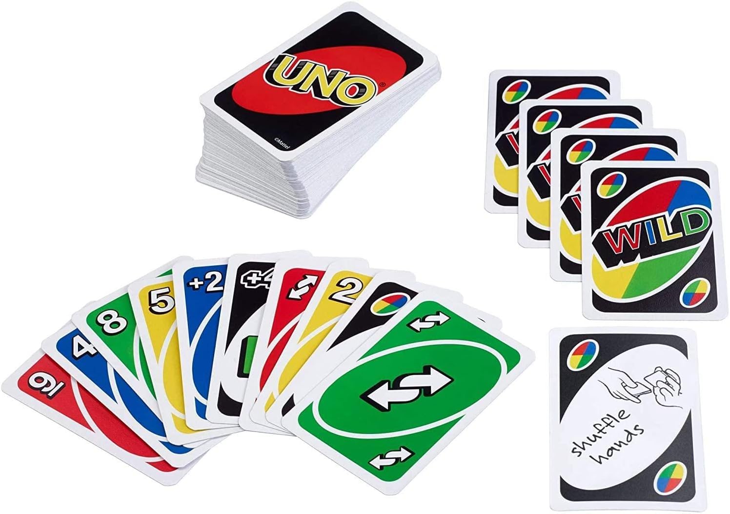 Mattel Uno, Flip and Phase 10 Lot de 3 jeux de cartes Combo