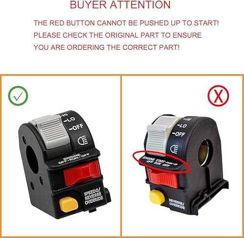 Miniatura 2 de Interruptor de faros delanteros para manillar, luz de haz de luz alta/baja/apagado/parada | para Polaris Sportsman 400 500 700 Magnum 325 330