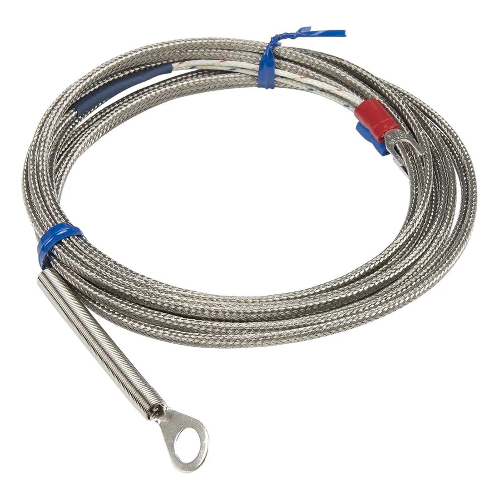 Termopar FTARR01 con cable blindado metálico antiinterferencias de 3m 6