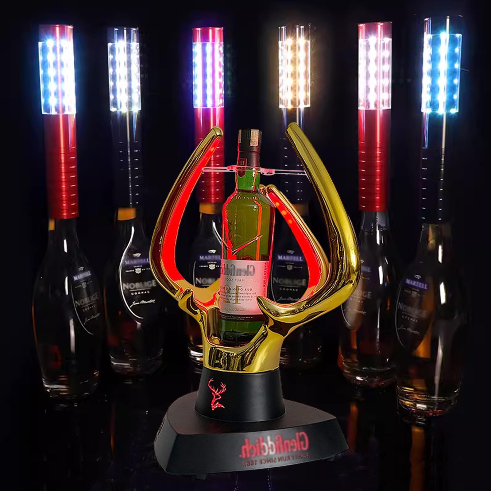 Soporte Para Botellas De Vino Con Forma De Reno, Letrero De Servicio De Botellas, Estante Para Botellas De Vino Con Forma De Ciervo Para Mesa Y Mostrador, Soporte De ExhibicióN De Vino