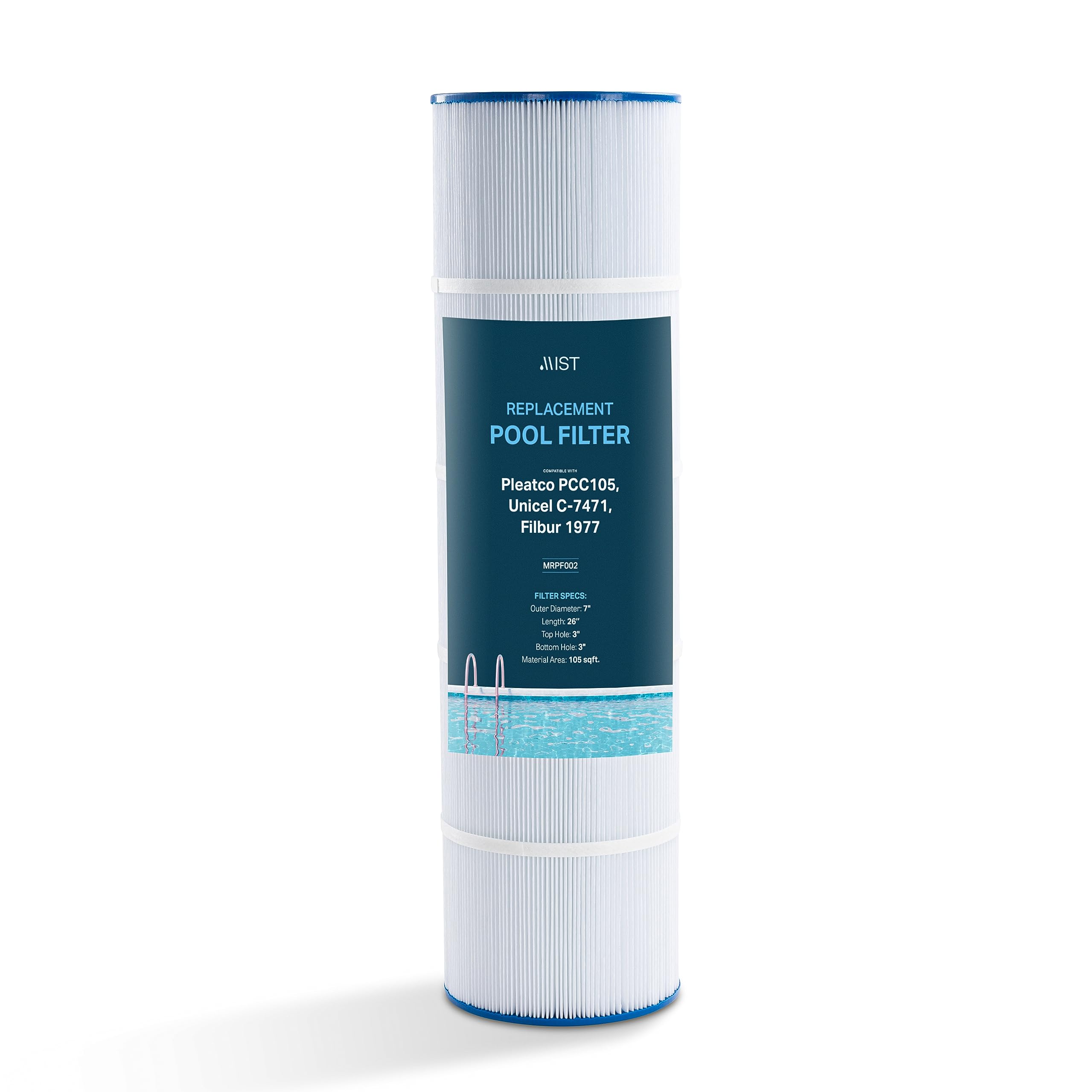 Mist Pool Filter Replacement, Compatible with Pentair 420 Filter Cartridge, CCP420 Pool Filters, Pleatco PCC105, Unicel C-7471, Filbur 1977 (1 Pack)