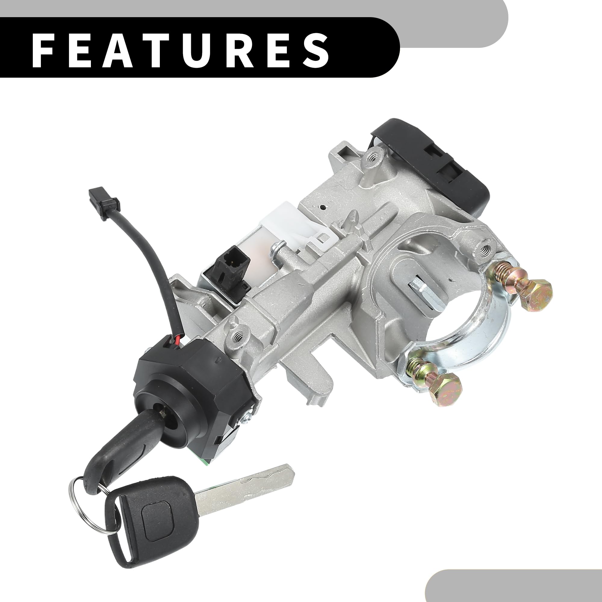 Cilindro Encendido Con Llaves Para Honda Accord 03-05 1 Juego | Para Honda Crv 2005-2006, Fit 2003-2005, Odyssey 2005-2008 Auto, Oe: 35100Sdaa71/06350Saag30/06351Sdaa70, 2 Llaves, 11 Pines