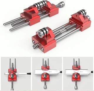 HFM Honing Guide Tool - Sharpening Holder of Whetstone for Woodworking- Chisels and Planes 0-2.55 inches RED,1PC