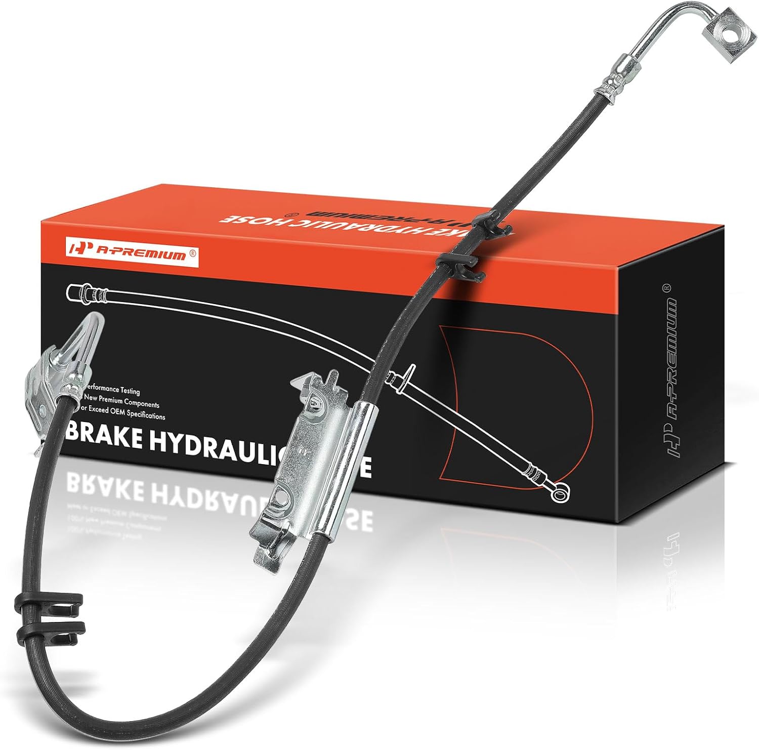 A-Premium Front Passenger Side Brake Hydraulic Hose Compatible with Select Jeep Models - Wrangler 2011 2012 2013 2014
