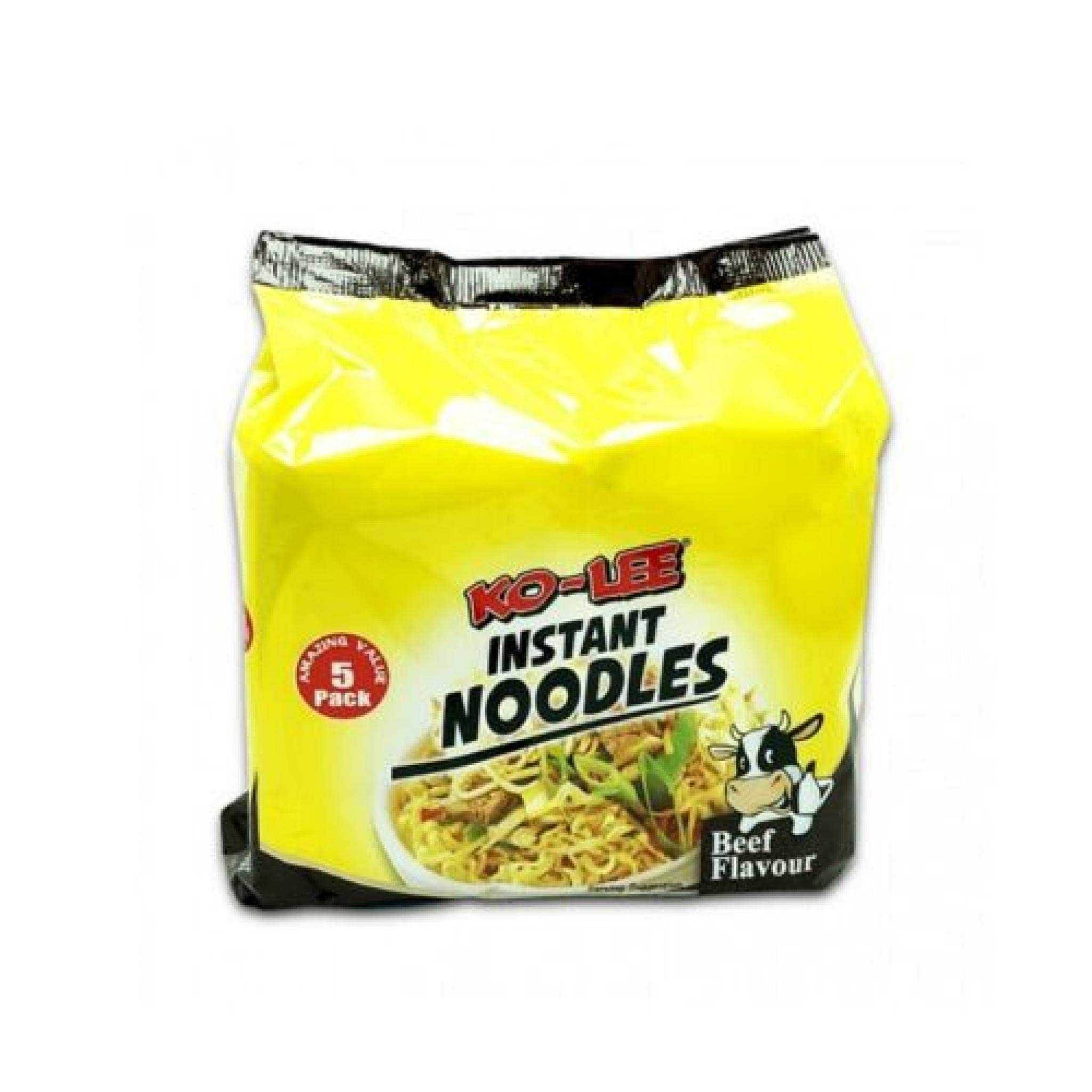 Ko - Lee Instant Noodles Beef Flavour 350g (Pack of 1) - Excellent For Snacking, Stir-Frying, Soups, Or As A Quick Side Dish - Ready In Few Minutes