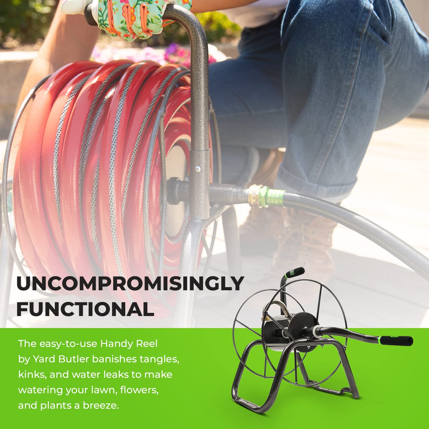 Buy Yard Butler Hose Reel Handy Reel Portable Hose Hanger Garden