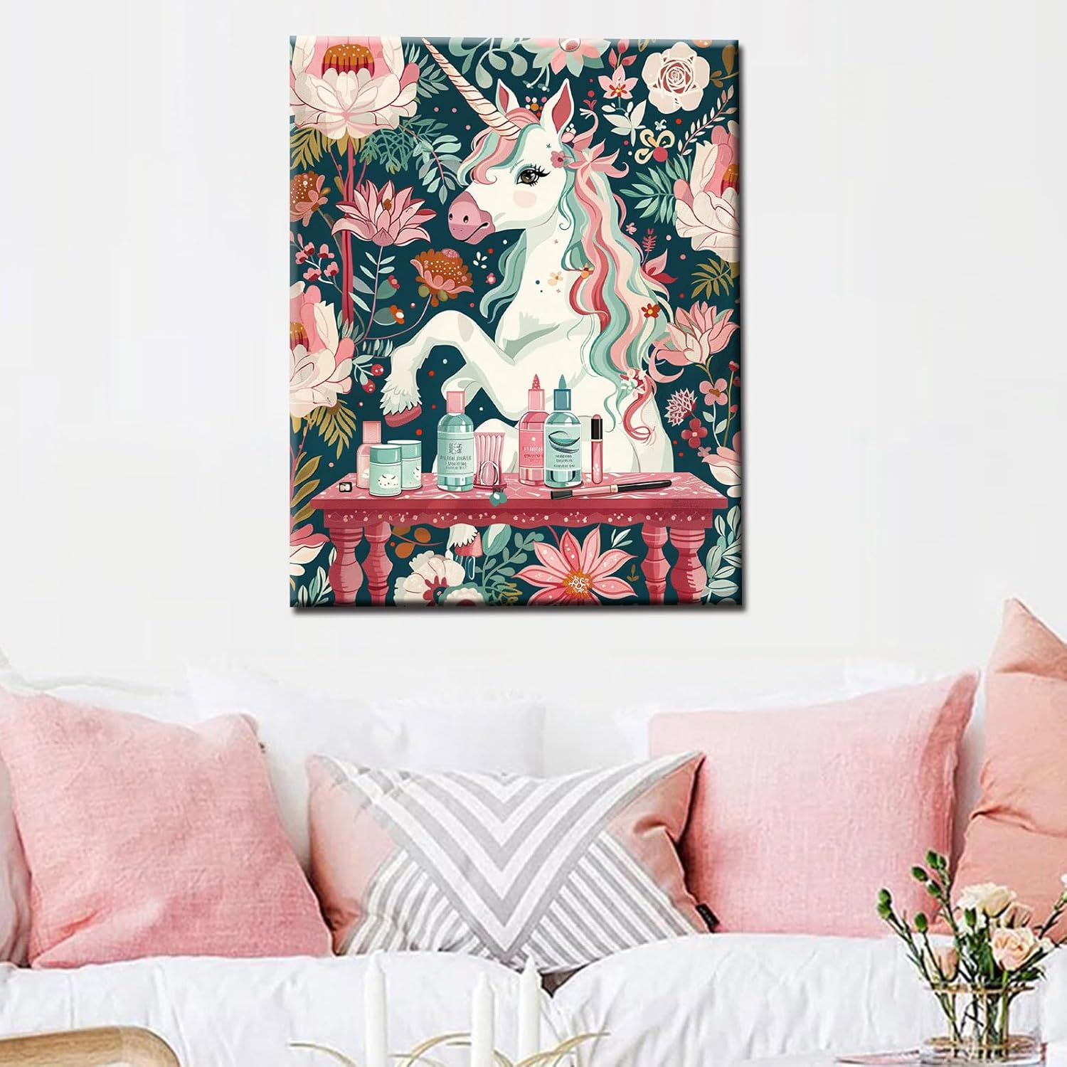 Horse Paint by Number for Adults Students Animal Paint by Numbers for Beginners and Adults Salon Painting on Canvas with Brushes Acrylic Paints Playful Home Wall Decoration 16"x20" (DIY Framed)