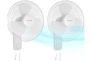 PELONIS Small Wall Mounted Fan: Keep Cool Wherever You Go