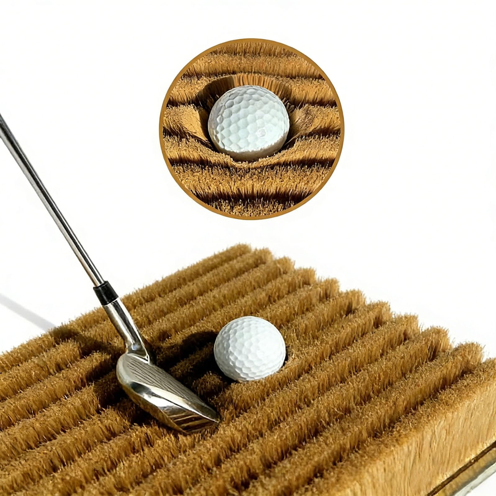 Alfombrilla de golf para práctica de búnker, simulador de entrenamiento de swing para interiores y exteriores, perfecto para práctica de golpeo y salida, diseño duradero y portátil