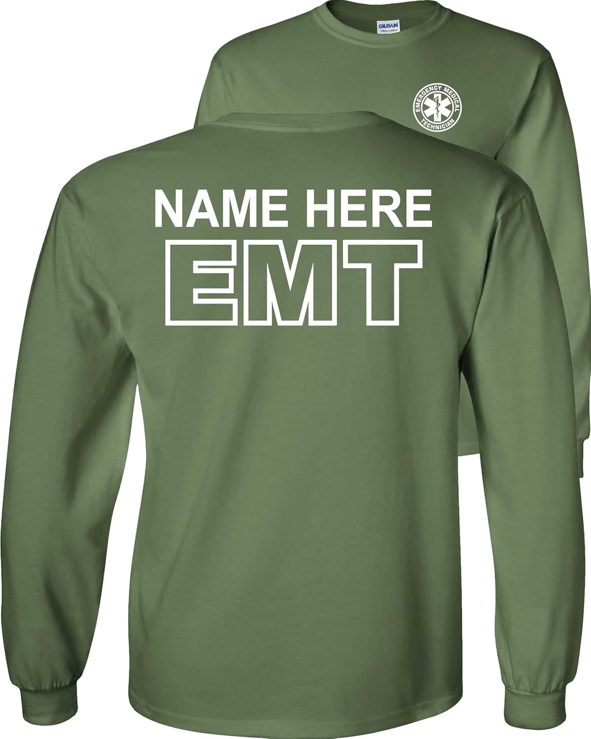 FAIR GAME Custom Emergency Medical Technician EMT Long Sleeve Shirt Personalized