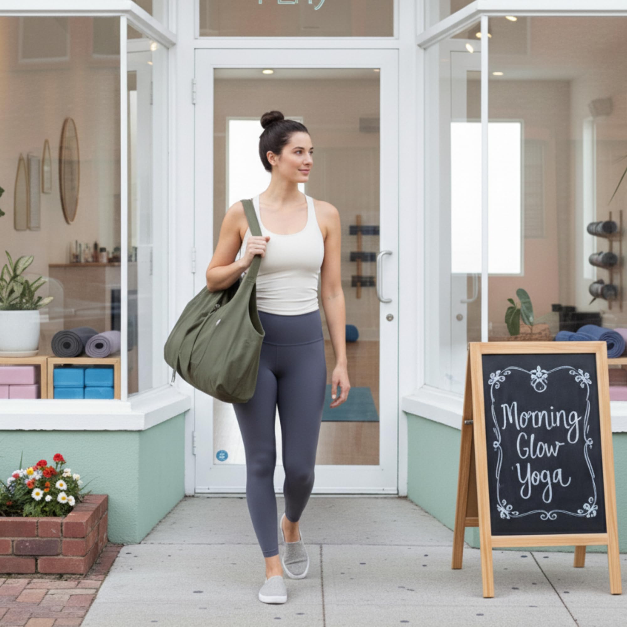 Yogiii Bolsa grande para Esterilla de Yoga, Bolsa grande para Esterilla de Yoga con Bolsillo Lateral