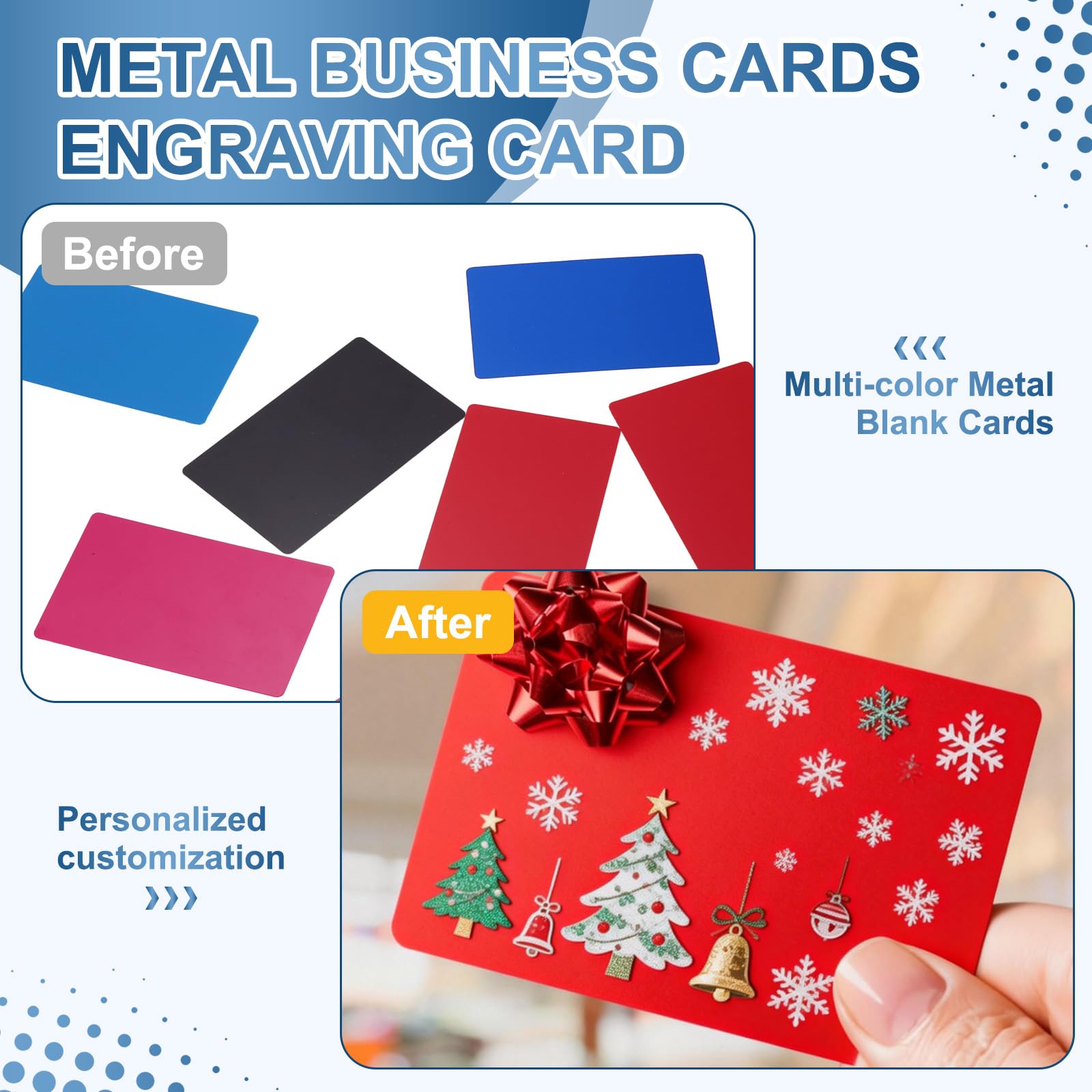 sourcing map 200 tarjetas de visita de metal con grabado láser de aluminio, tarjetas de nombre en blanco (0.4 mm de grosor, morado) – Multiusos personalizadas, para grabador láser CNC, bricolaje