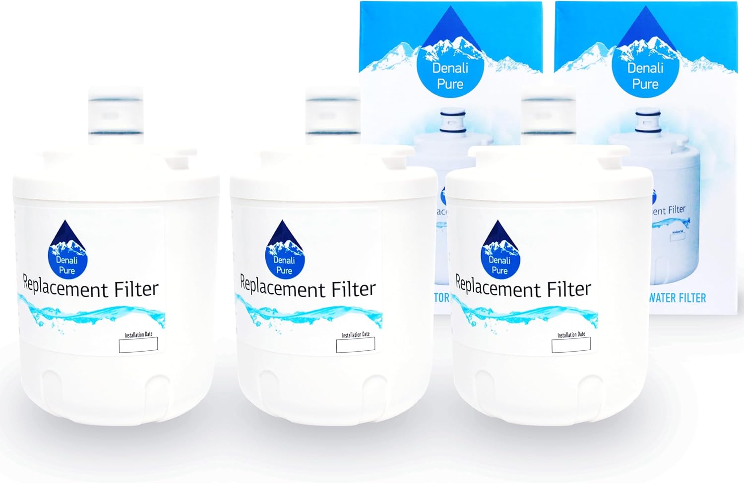 3-Pack Replacement for MZD2766GEQ Refrigerator Water Filter - Compatible with Maytag UKF7003 Fridge Water Filter Cartridge
