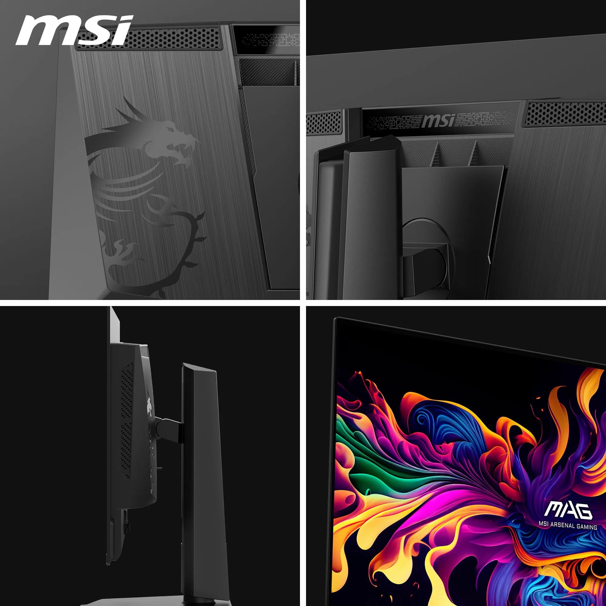 MSI MAG 272QP QD-OLED X50 Moniteur Gaming WQHD 27" OLED Dalle Quantum Dot 2560x1440, 500Hz, 0.03ms, DisplayHDR True Black 500, AMD FreeSync Premium Pro, HDMI 2.1, DP 1.4a, Noir
