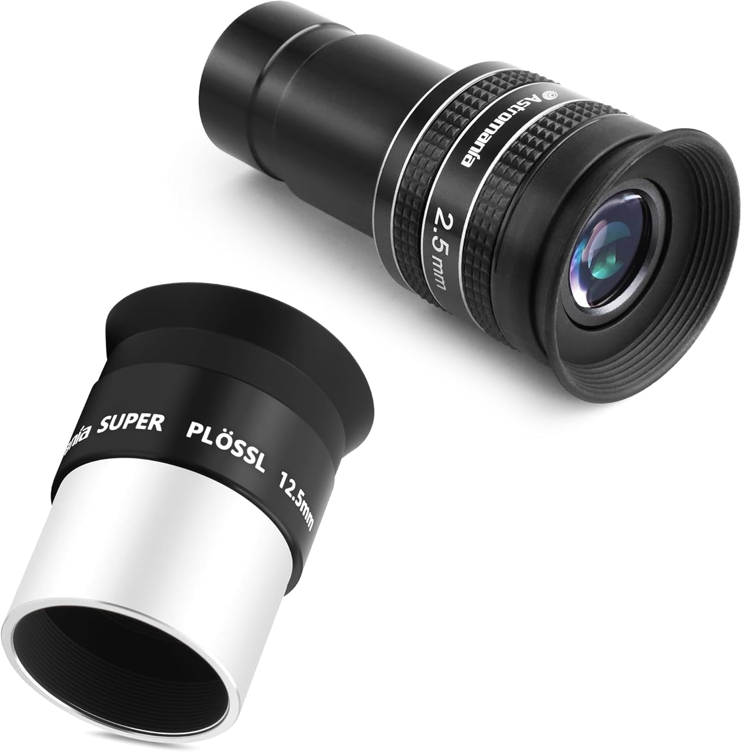 Astromania 1.25" 12.5mm Super Plossl Telescope Eyepiece - Bundle with - 58 Degree Telescope Eyepiece 2.5mm