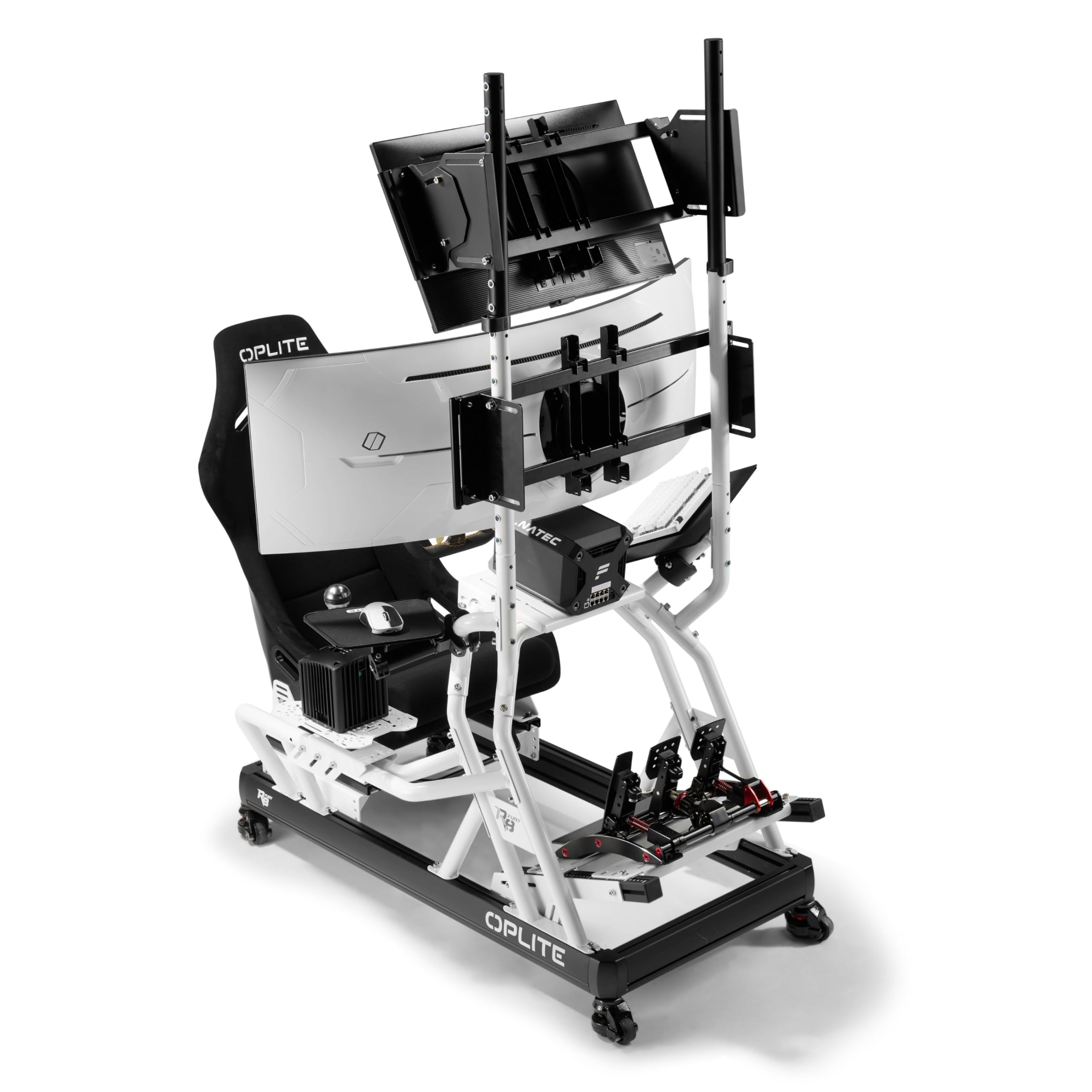 OPLITE R8 Supreme Castor Wheel - Juego de 4 ruedas para simulador de carreras R8 FURY
