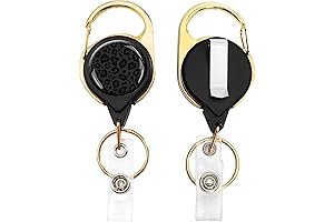 Retractable Gold Badge Reel Holder