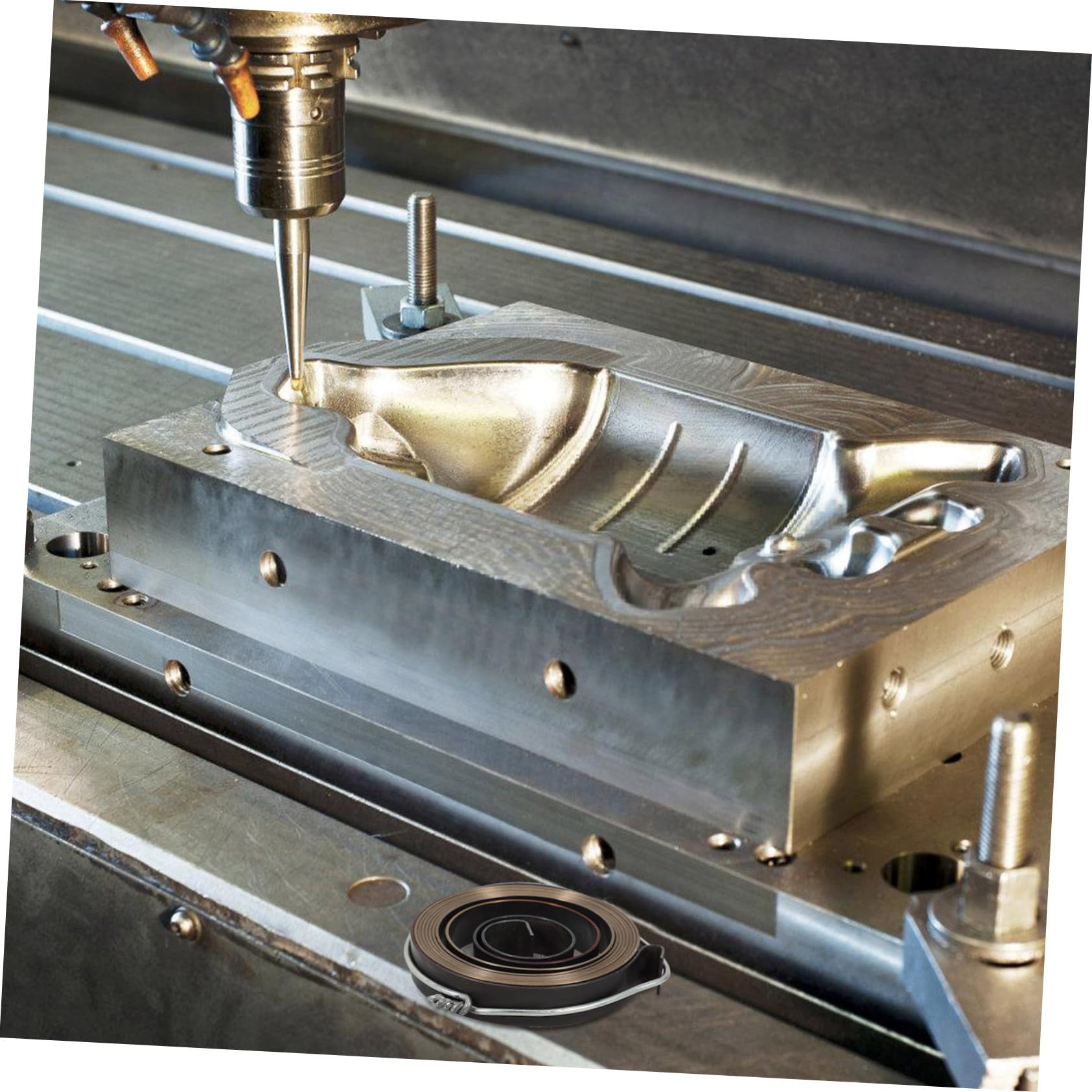 FUNOMOCYA Drill Press Return Spring Assembly Steel Quill Feed Return Coil Spring Bench Drill Part