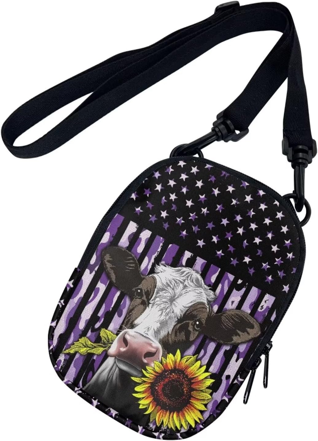 Cow Sunflower Camo American Flag