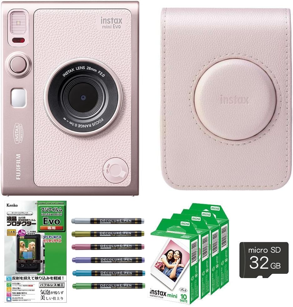 Amazon | チェキ instax mini Evo ジェントルローズ 専用純正ケース