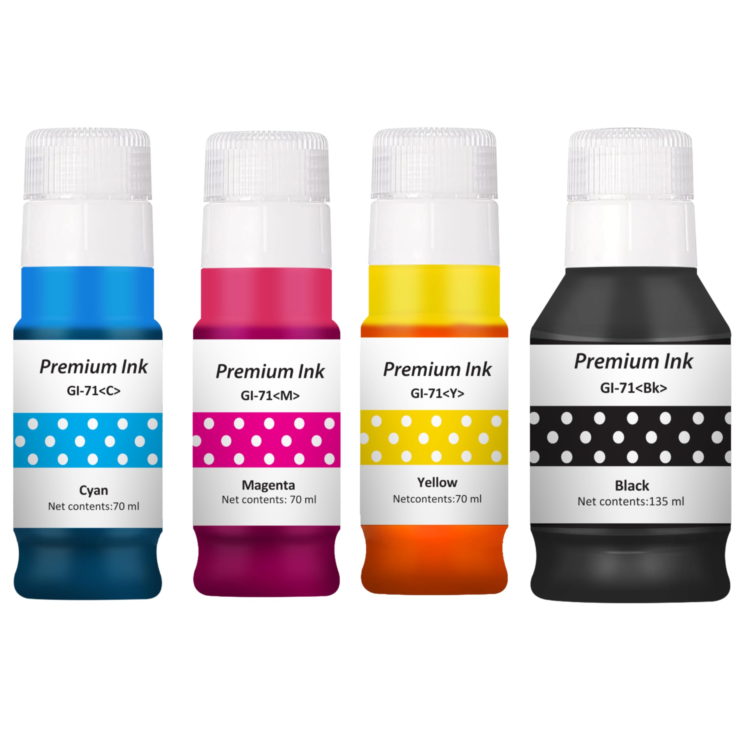 Needle GI 71 Compatible Refill Ink | Made in India |for Canon Pixma G1020 G2020 G3020 G2060 G3060 G1737 G2770 G3770 G4770 G1730 G2730 G3730 Printers (CMY 70gms + K 135gms)-image-15