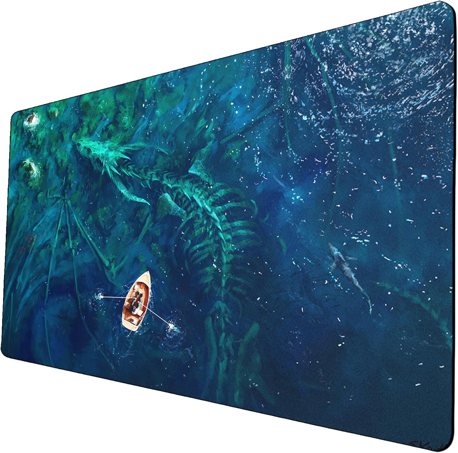 MTG Playmat, 24 x 14 Inches TCG Card Mat, Smooth Rubber Surface, Board Game Mats for MTG DTCG CCG RPG Trading Card