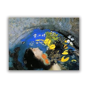 オディロン ルドン、【オフェリア】大判・希少画集画より ファイル:Redon.ophelia.jpg - Wikipedia