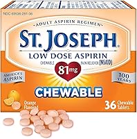 Vista 9 de St. Joseph Aspirina masticable naranja de 81 mg, 36 tabletas (paquete de 3)