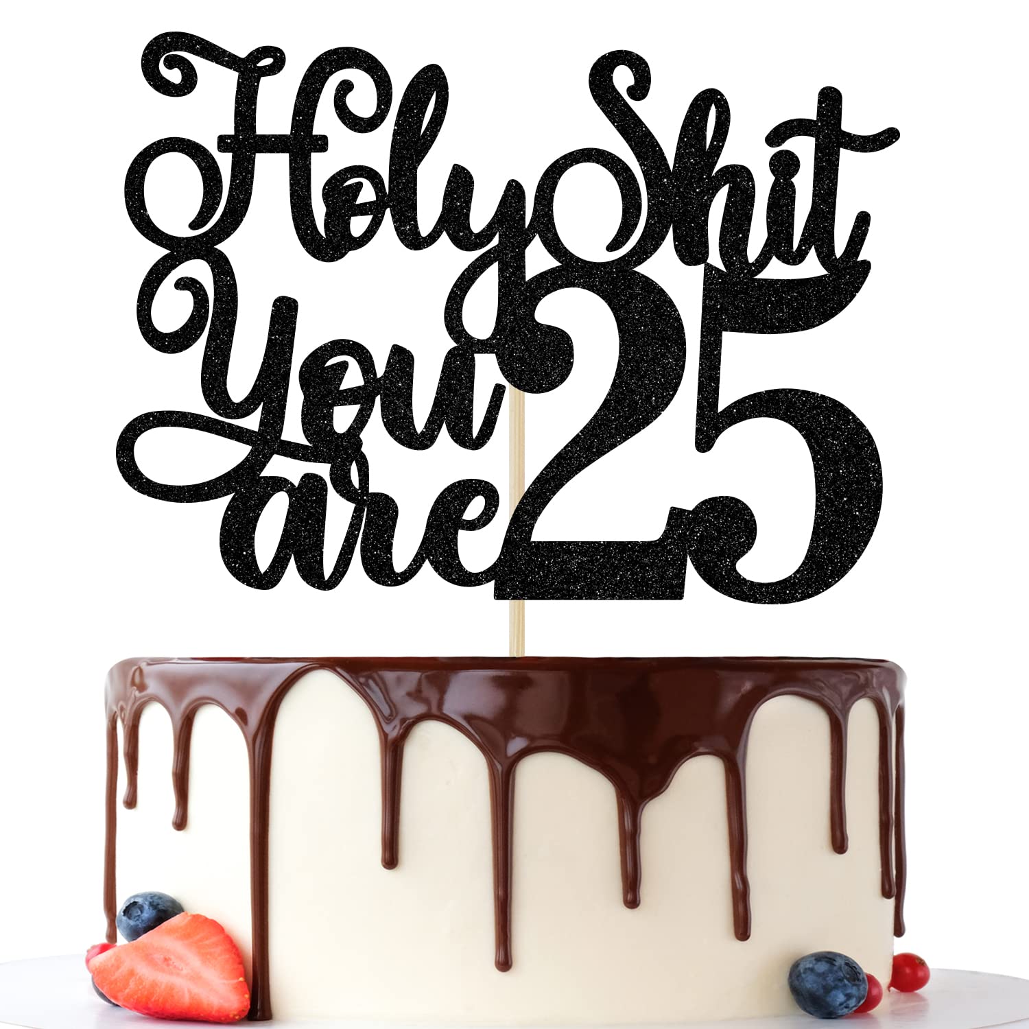 Happy 25th Birthday Cake Topper Svg Personalized Twenty-five