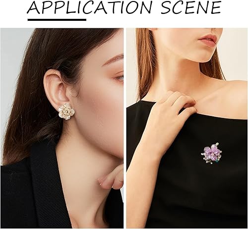 Miniatura 32 de Craftdady Dijes de cuentas de hojas de arce transparentes, colgantes colgantes de adorno para colgar, bonitos dijes para collares, pulseras, Hoja