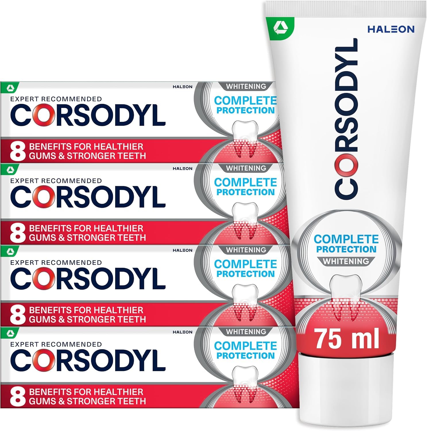 CORSODYL Complete Protection WHITENING 4 x 75 ml