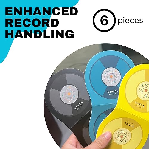 Miniatura 3 de Vinyl Quantum 6 piezas antiestático para discos y manipuladores  Accesorios de tocadiscos con material de microfibra suave, protege contra arañazos