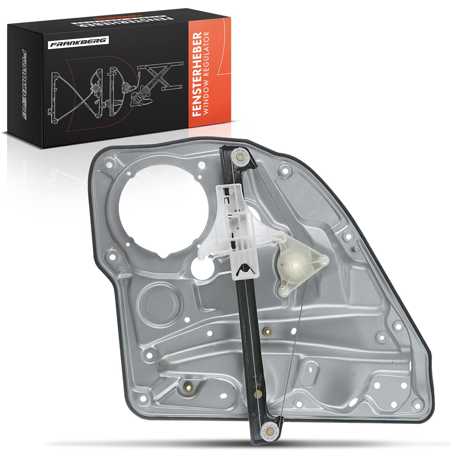 Frankberg Window Regulator Passenger Side Rear Right Compatible with B-o-r-a 1J2 1J6 Golf MK IV 1J1 1J5 1997-2006