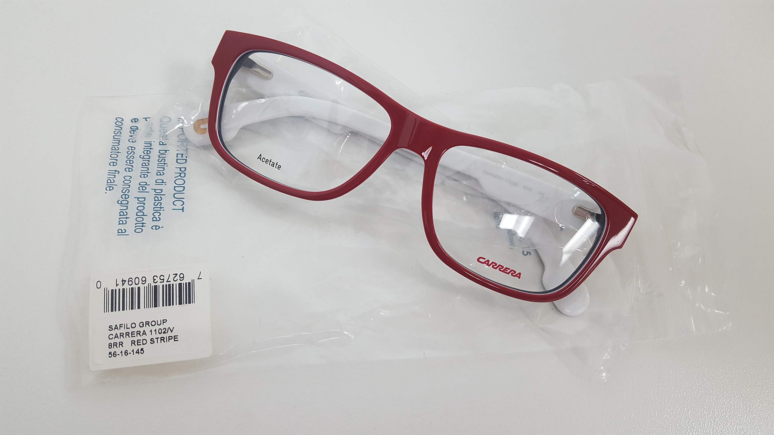 Gafas de Vista Carrera CARRERA 1102/V 8RR STRIPED RED 56/16/145 UNISEX