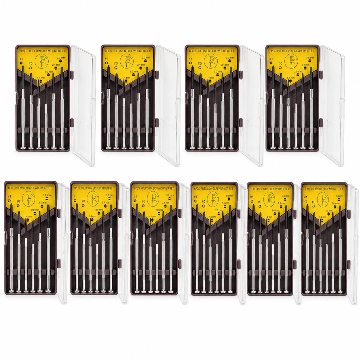 Precision Screwdriver Set-6pcs, Eyeglass Repair Kit, Flat Head & Phillips Head Mini Screwdriver Set, 6 Different Sizes for Watch, Electronics, Toys & Spectacle Repairs – Set of 10-image-13