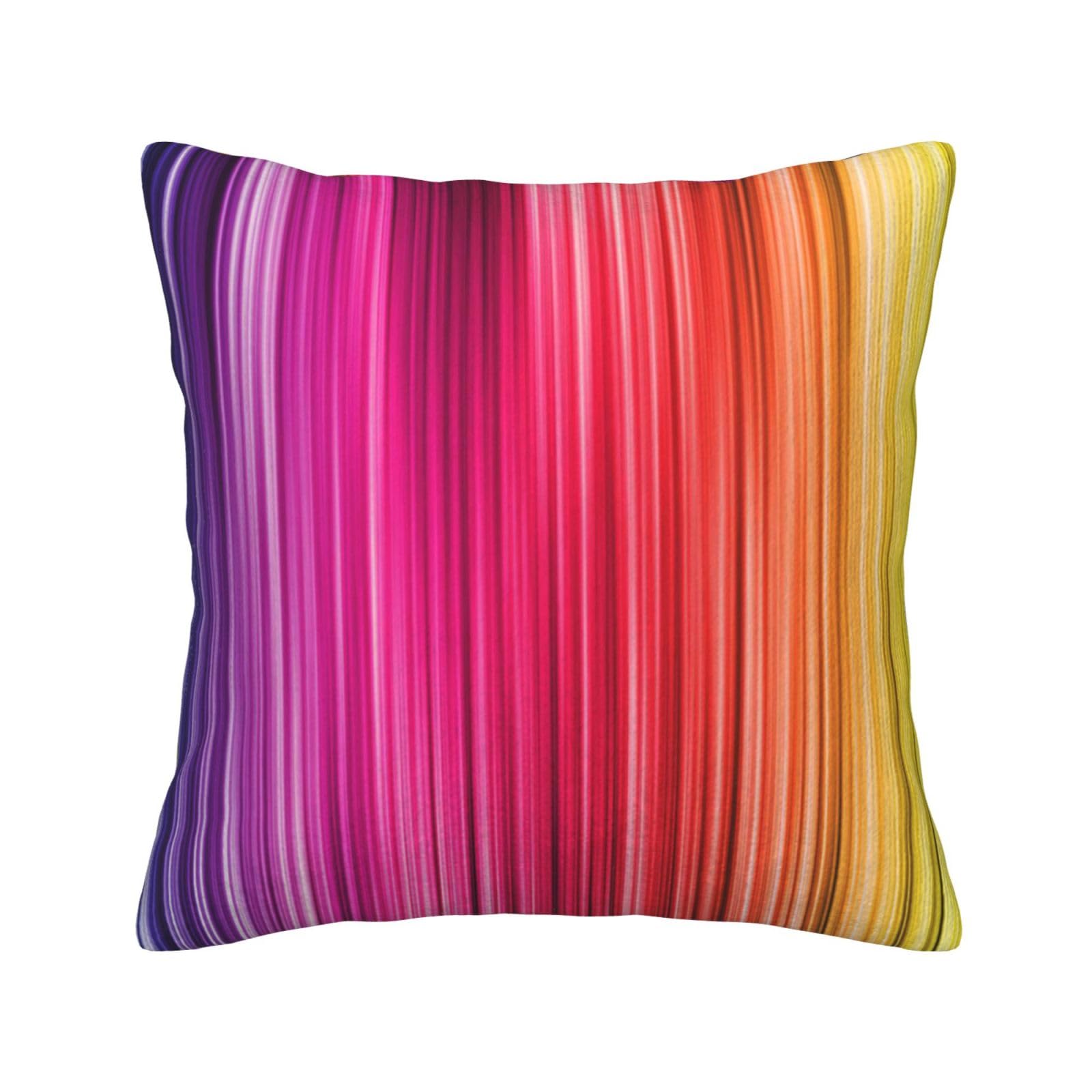 Housses de coussin velours côtelé rayé avec zip invisible