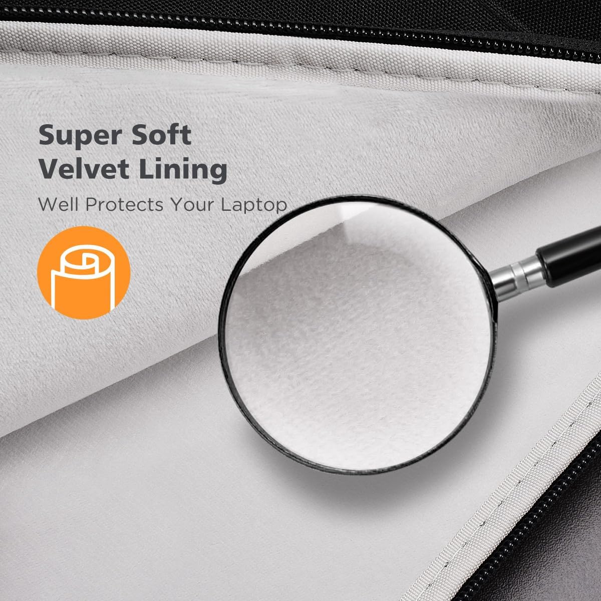 KIZUNA Laptop Tablet Sleeve 10 Inch Water-Resistant Computer Case Hand Bag for 9.7"- 11" iPad Pro/10.2 iPad/10.9 iPad/10.5" Samsung Galaxy Tab/10.5" Surface Go 3/10.1" Lenovo Smart,Black - Image 4