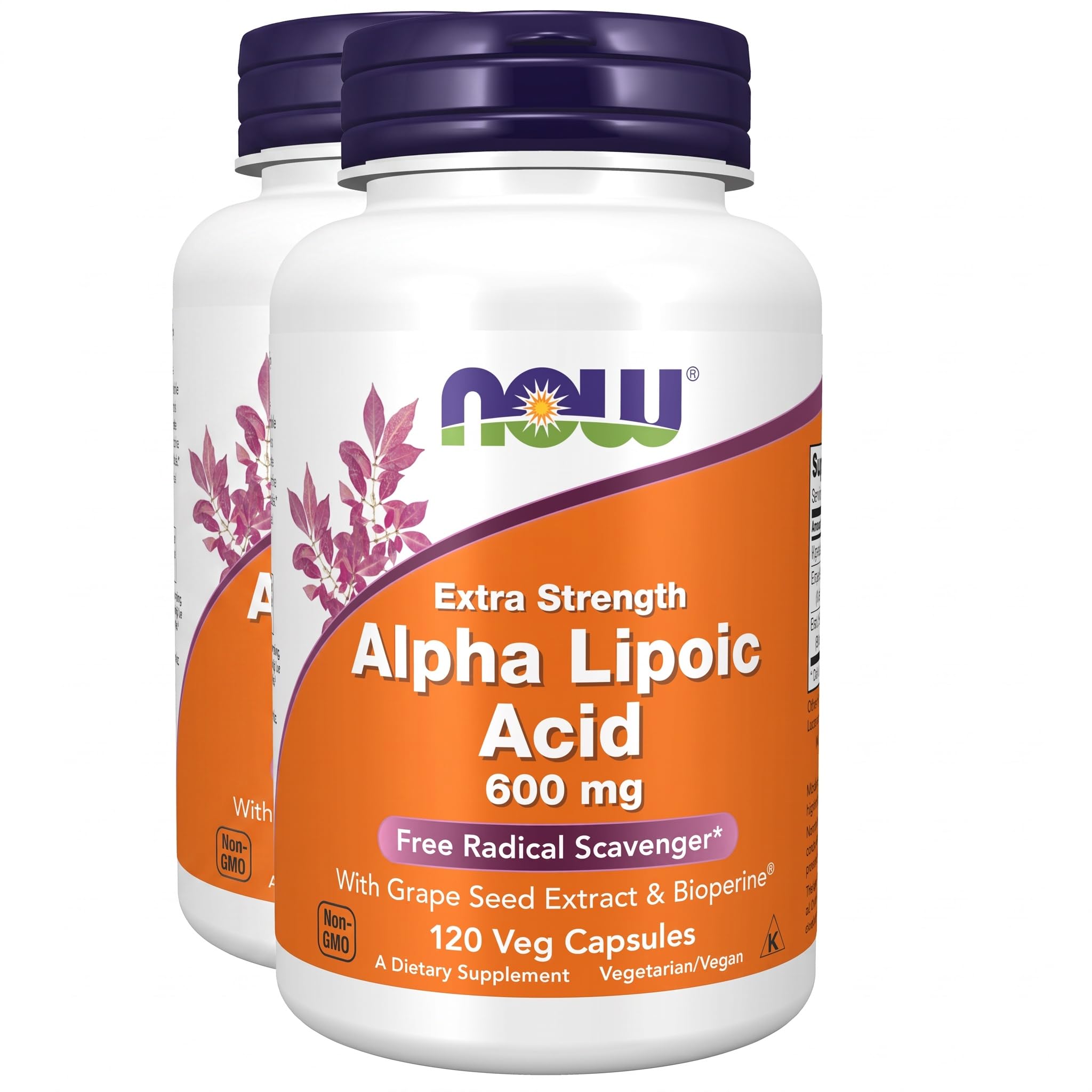 NOW Supplements, Alpha Lipoic Acid 600 mg, Extra Strength, 120 Veg Caps — Amazon image 9