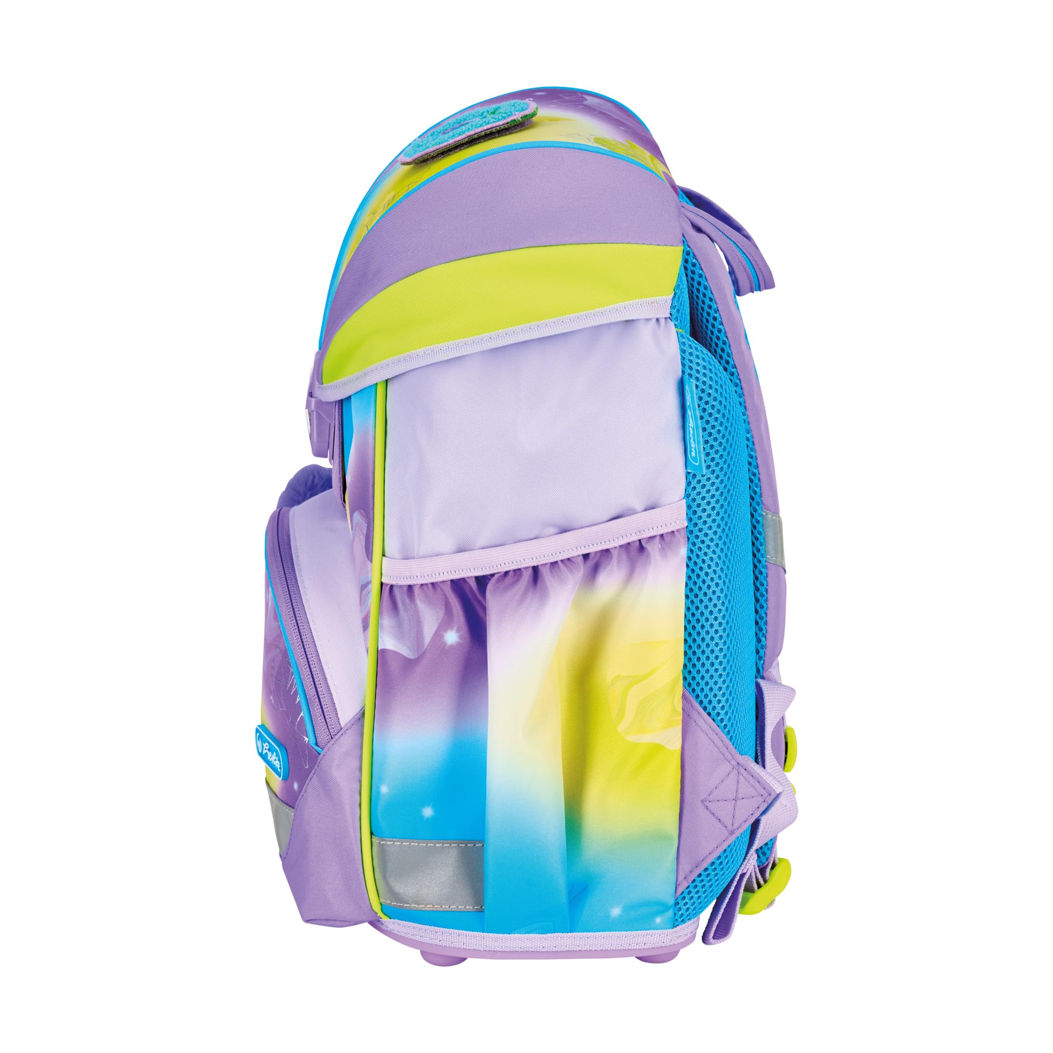Herlitz Unisex Ultralight XL tornister szkolny dla dzieci, liliowy, jasnozielony, turkusowy, liliowy, jasnozielony, turkusowy, 39 x 32 x 23 cm, 22 l
