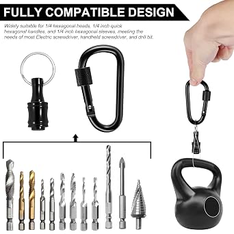 6Pcs Swage Tool, HVAC Repairing Set with Bit Holder, Air Conditioner Copper Tube Expander Swaging Tool Drill Bit, 1/4,3/8,1/2,5/8,3/4,7/8 HVAC Copper Pipe Flaring Tools