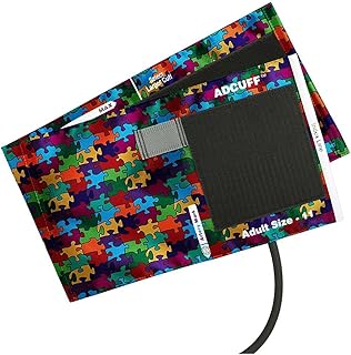 American Diagnostic Corporation Adcuff Single Tube Cuff & Bladder Medium Puzzle Pieces Small