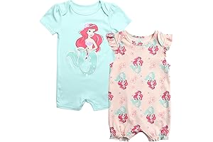 Disney Baby Girls Romper: Ruffled & Cozy Mermaid Baby Clothes