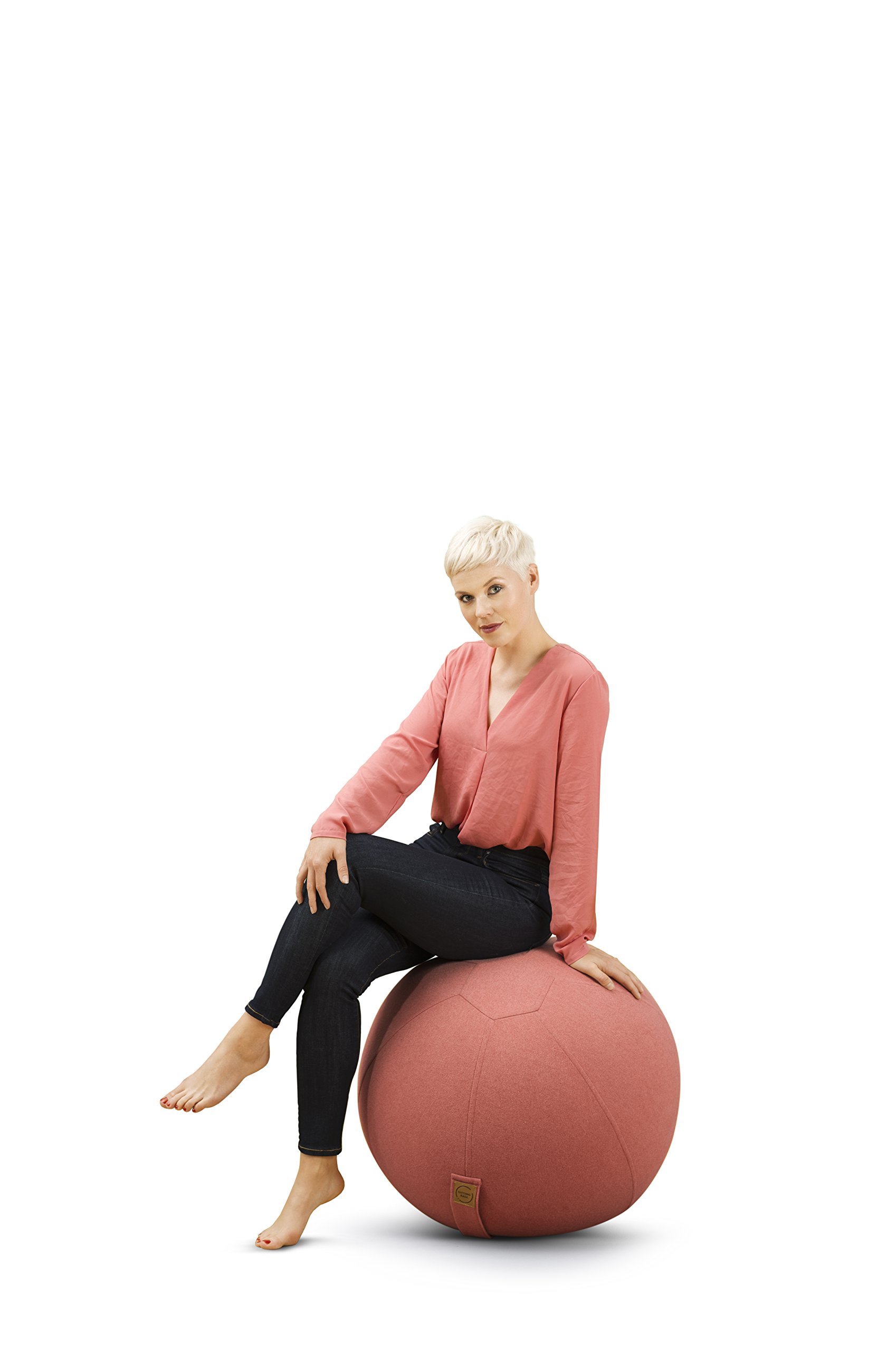 Siège Ballon Gym 65cm Avec Housse Lavable - Siège Ballon Et Yoga Ballon De Gym