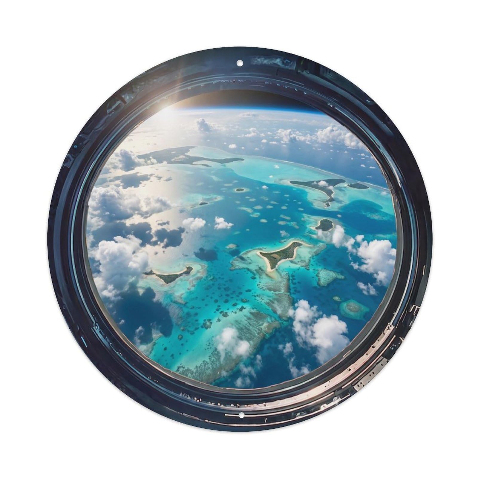 Earth Island Chains View Metal Tin Sign